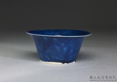 图片[2]-Flared teacup with cobalt blue glaze, Ming dynasty, Jiajing reign (1522-1566)-China Archive